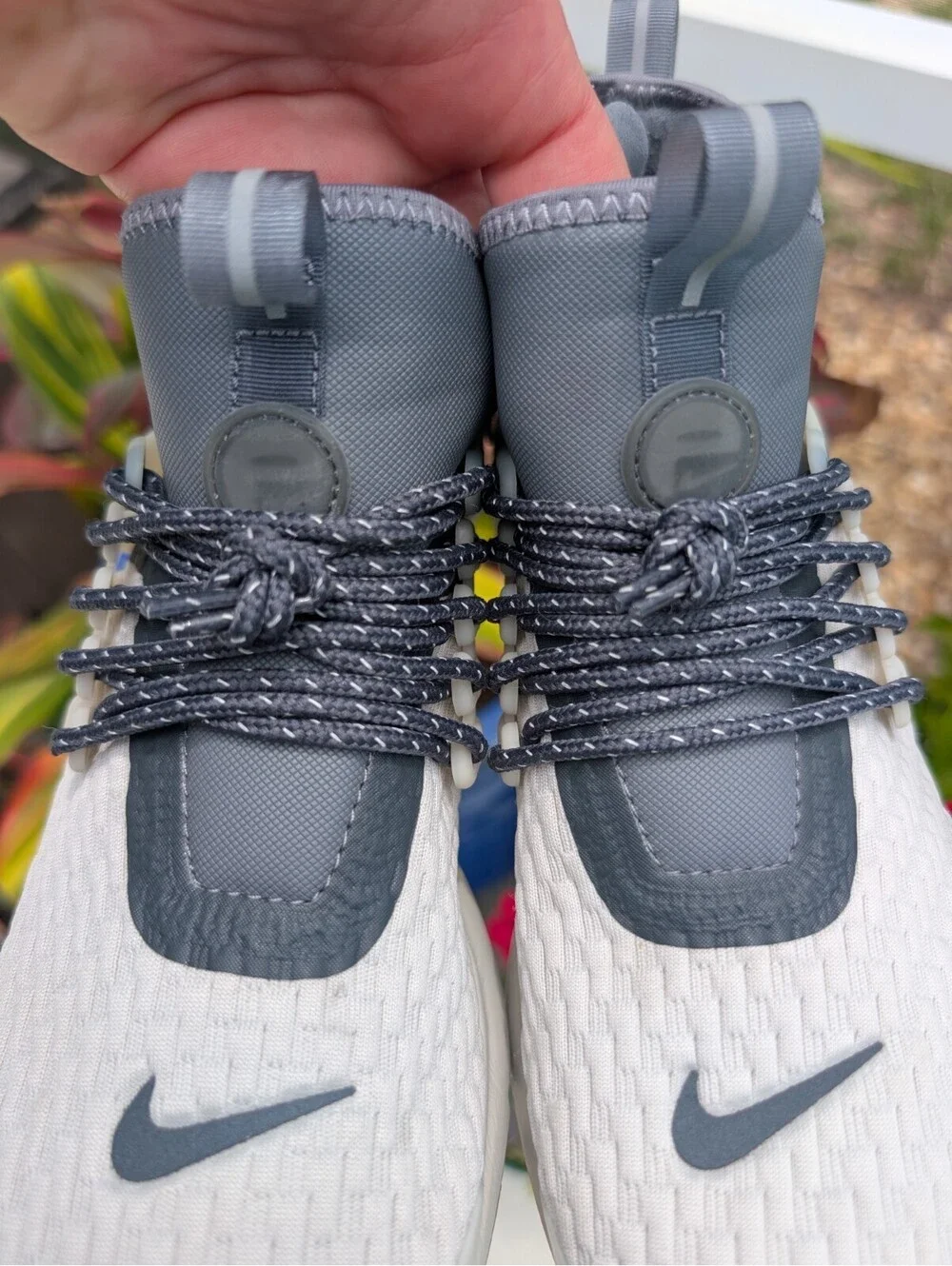 Nike Air Presto Mid Utility Women's Size 8 Light Bone Off White Silver Gorpcore